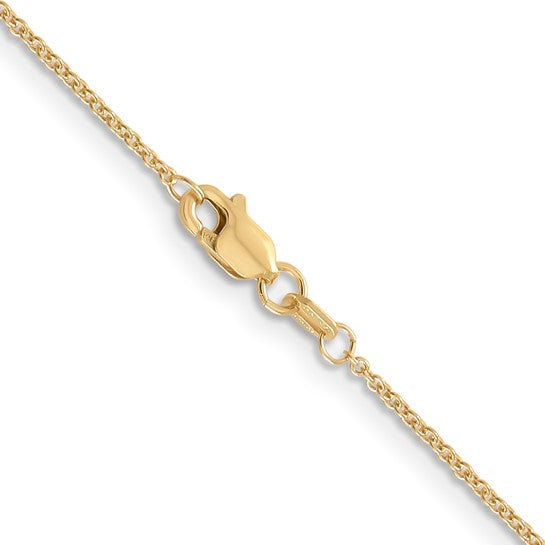 1.2mm Yellow Gold Cable Chain