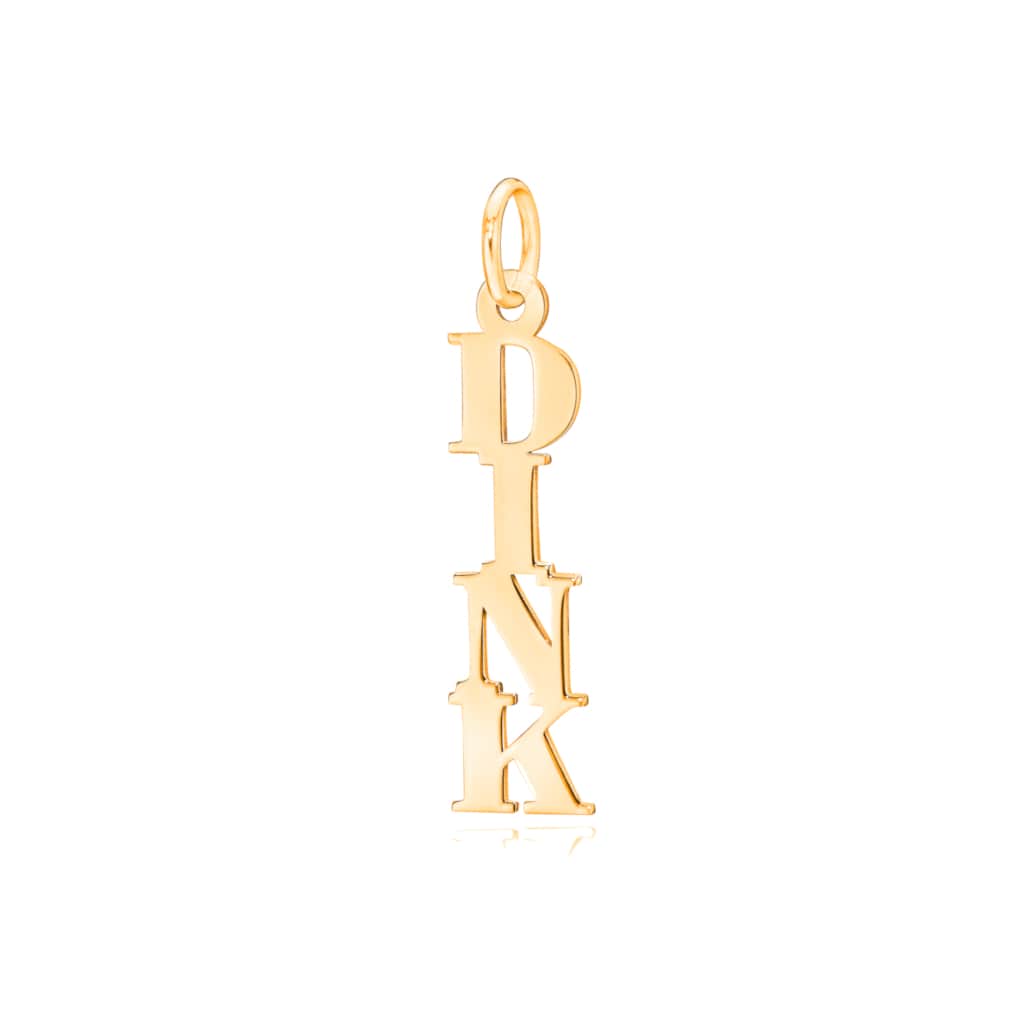 Pickleball Pendant | Dink in Yellow Gold