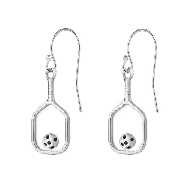 10k White Gold Ball Earrings with Safety Silicone Backs