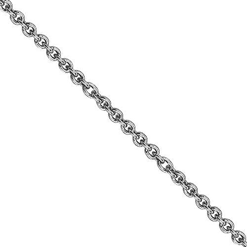 Men's Sterling Silver Flat Edge Cable Chain Necklace | Ernest Jones