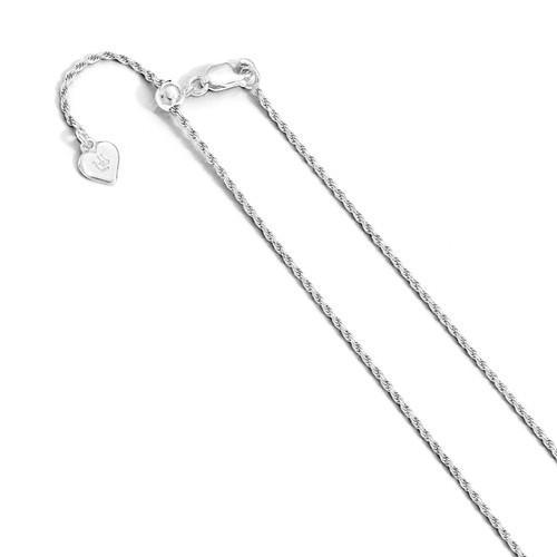 White Gold Rope Chain Adjustable